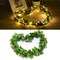 Artificial Ivy Garlands with String Light Fake Vines for Bedroom Decor Ivy Leaves Greenery Faux Hanging Plants Green Flowers Decor for Home Kitchen Garden Office Wedding Wall